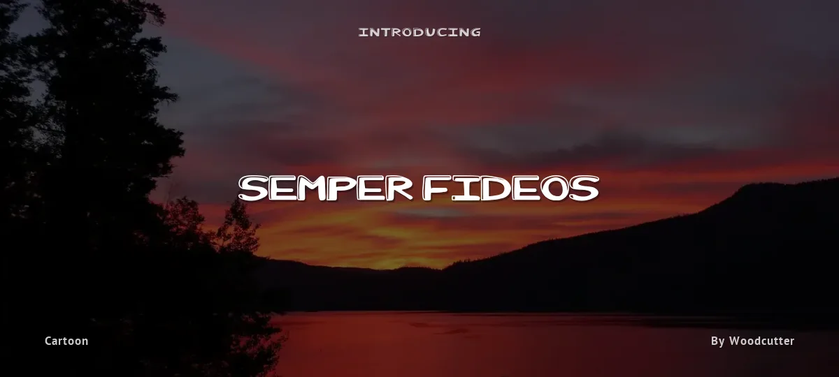 Semper Fideos font preview