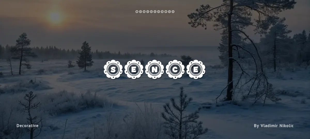 Sence font preview