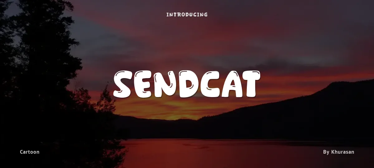 Sendcat font preview