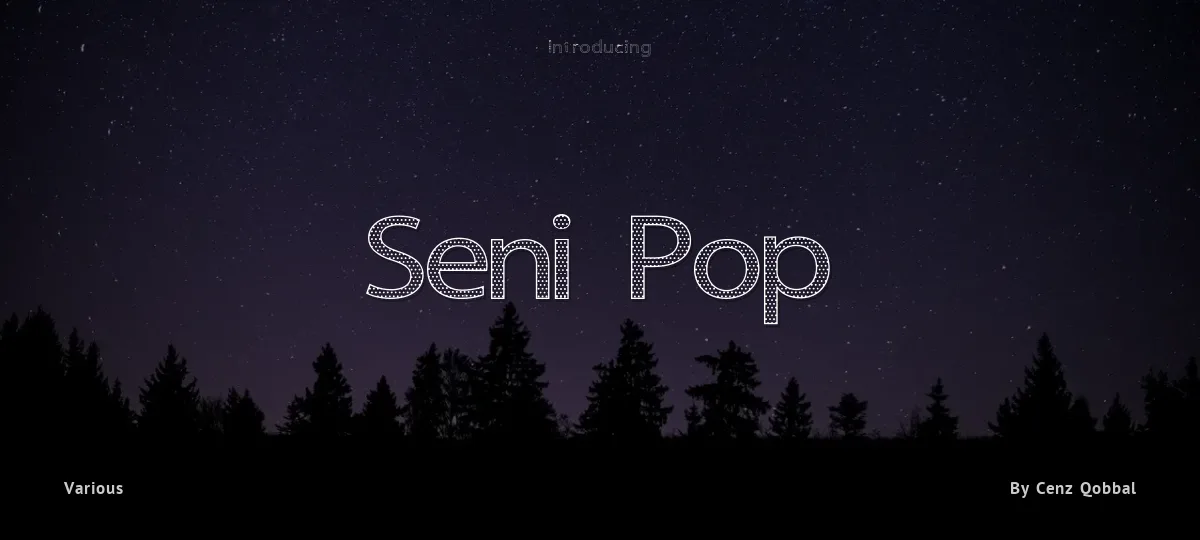 Seni Pop font preview