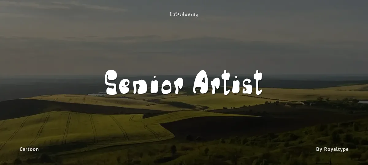 Senior Artist font preview