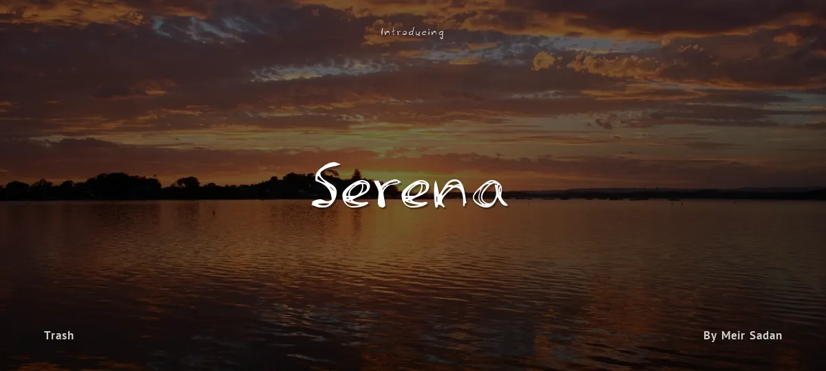 Serena font preview
