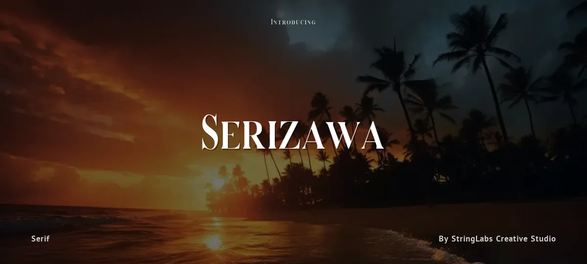 Serizawa font preview