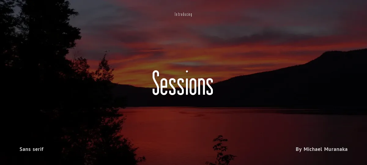 Sessions font preview