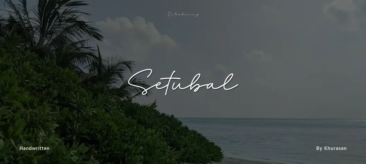 Setubal font preview