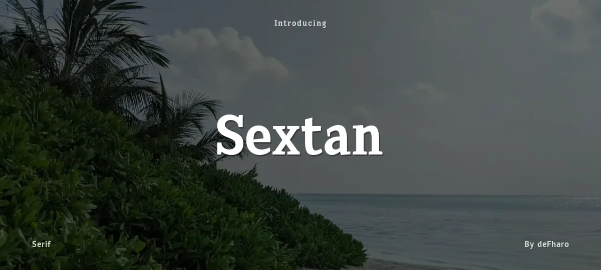 Sextan font preview