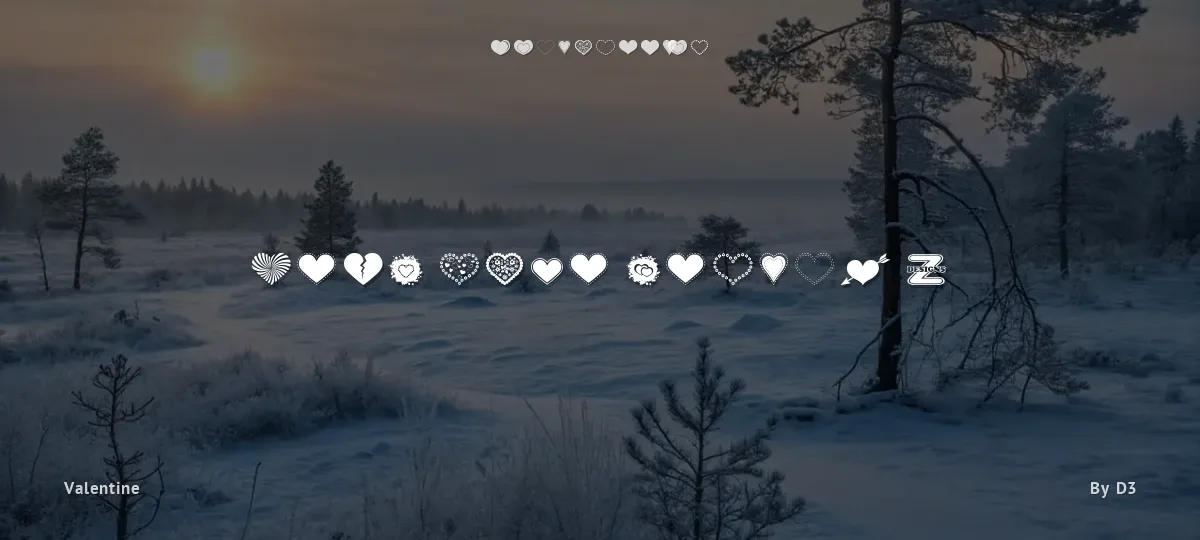 Sexy Love Hearts 2 font preview