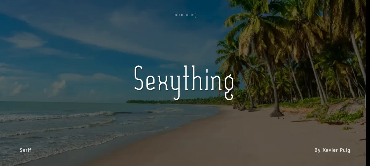 Sexything font preview