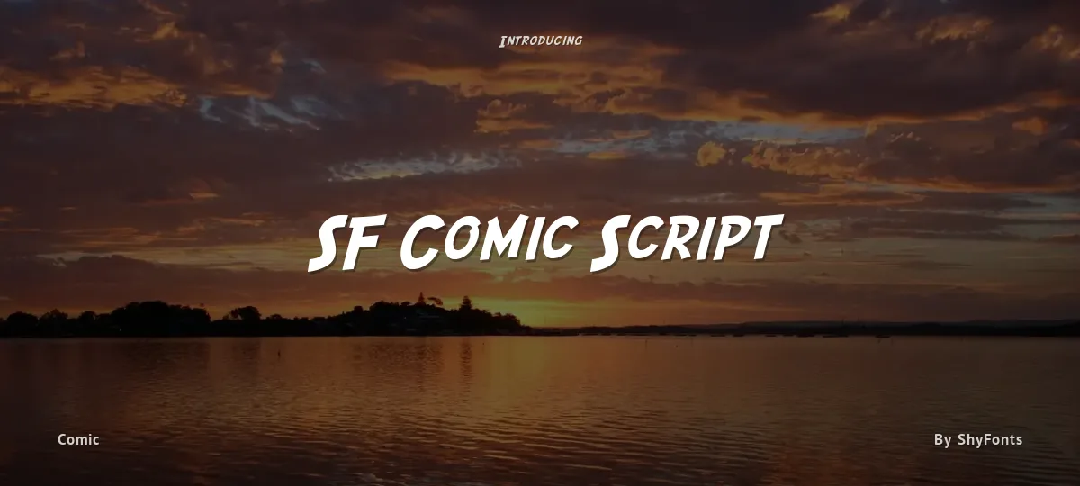 SF Comic Script font preview