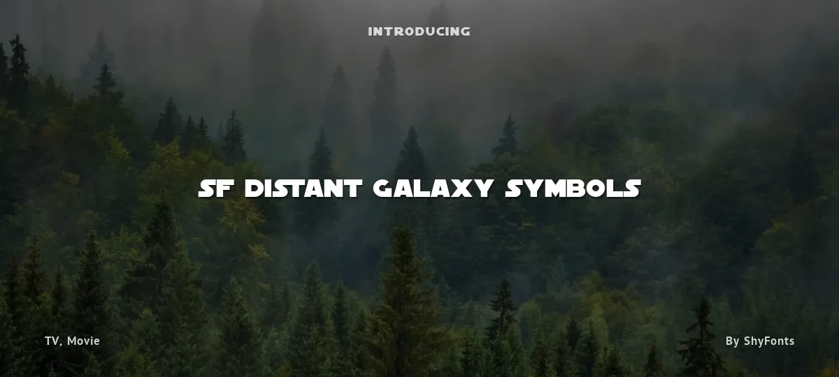 SF Distant Galaxy Symbols font preview