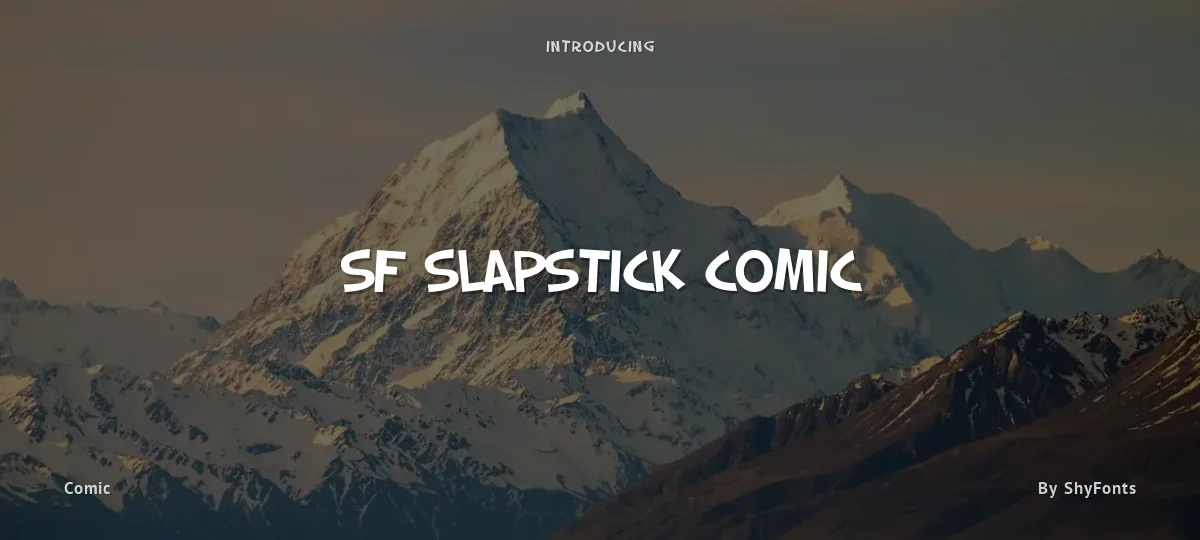 SF Slapstick Comic font preview