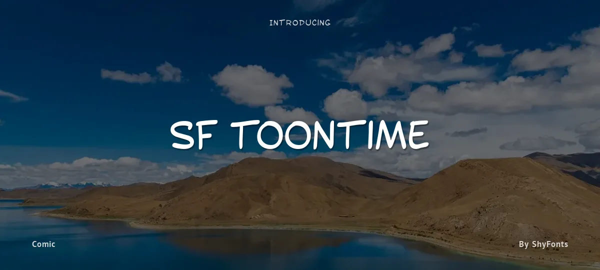 SF Toontime font preview