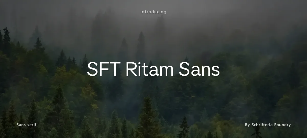 SFT Ritam Sans font preview