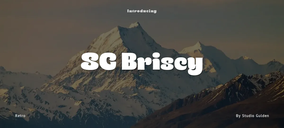 SG Briscy font preview