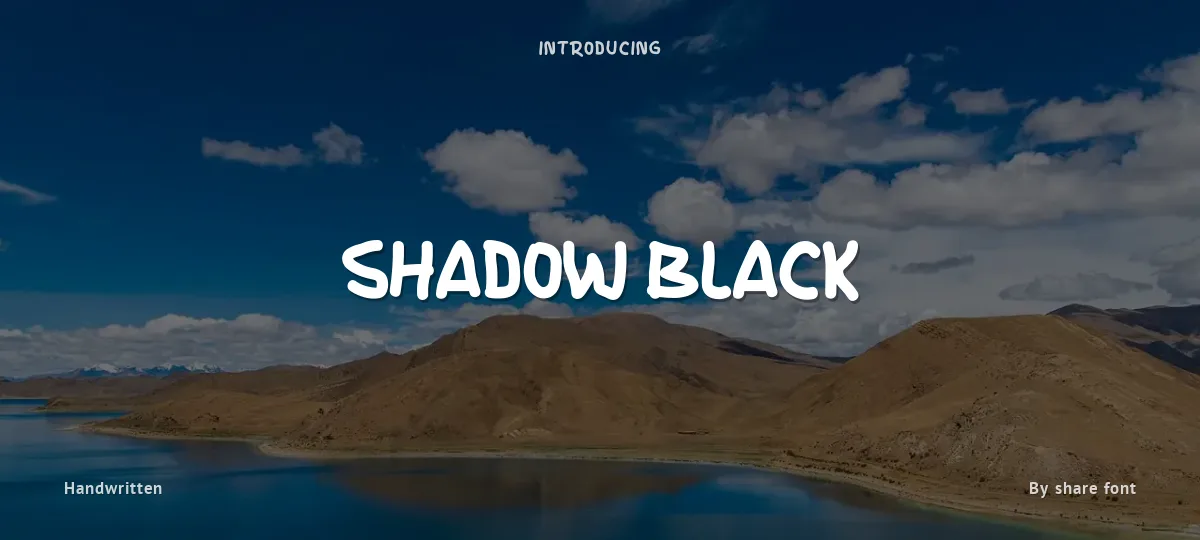 Shadow Black font preview