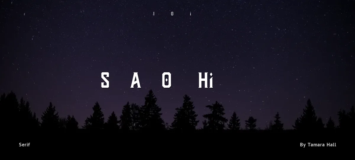 Shadow Hill font preview