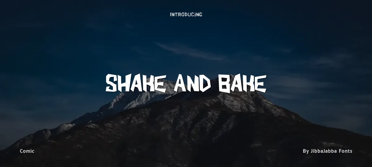 Shake And Bake font preview