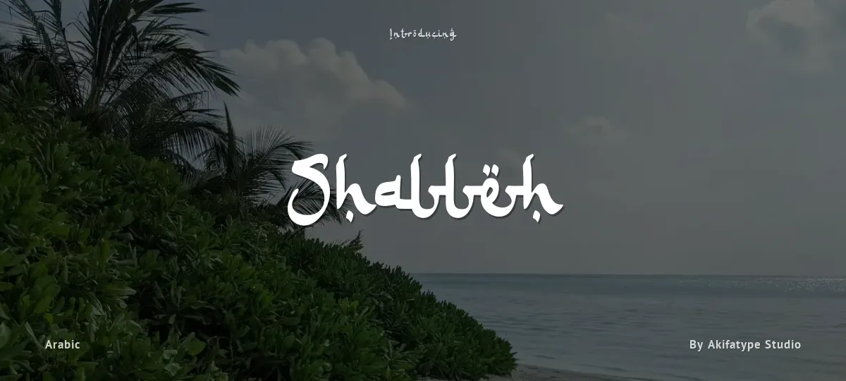 Shalleh font preview