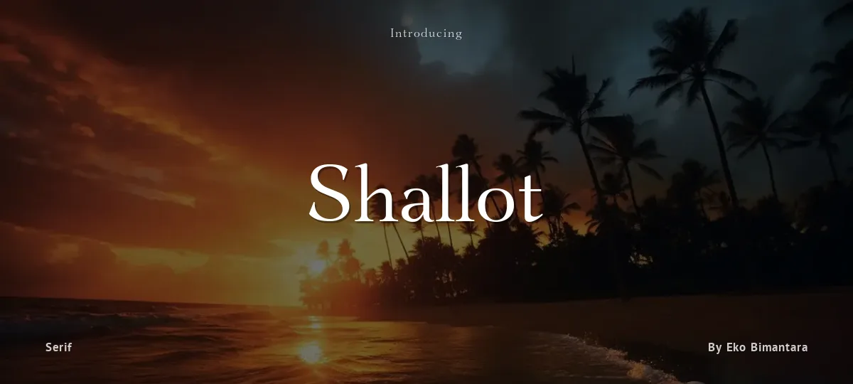 Shallot font preview