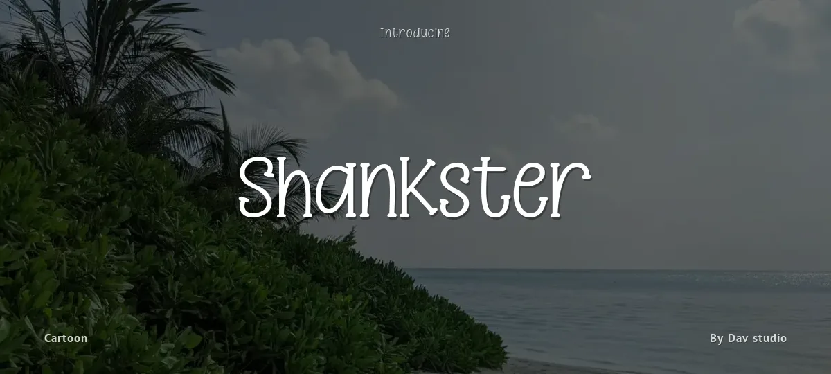 Shankster font preview