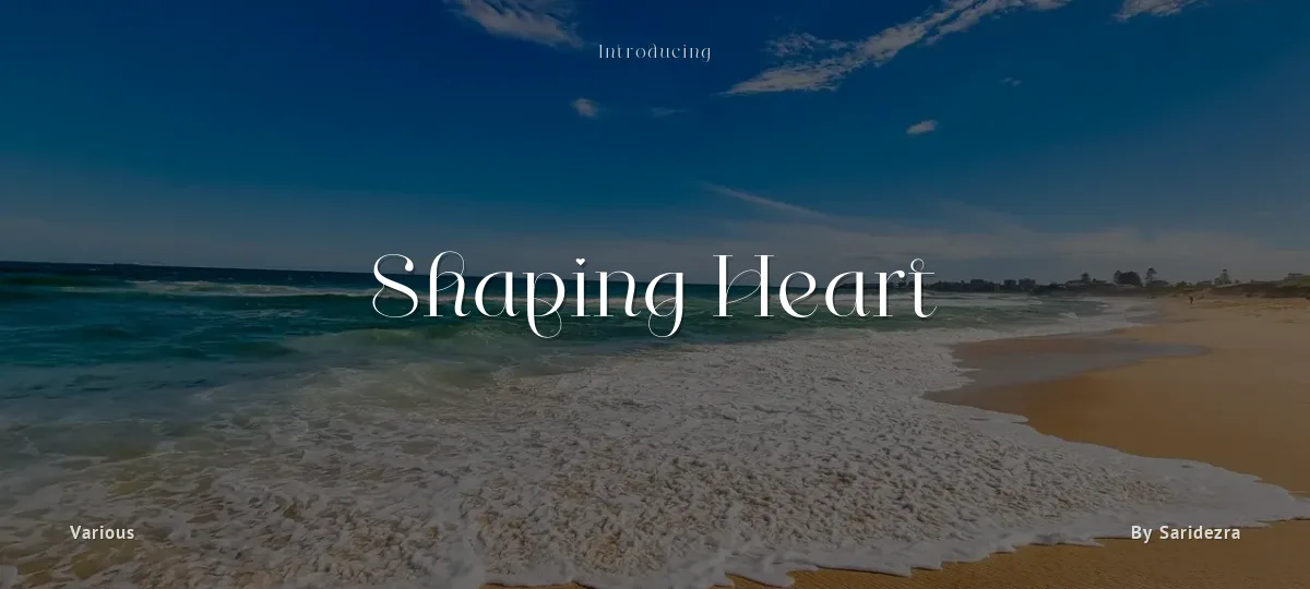 Shaping Heart font preview