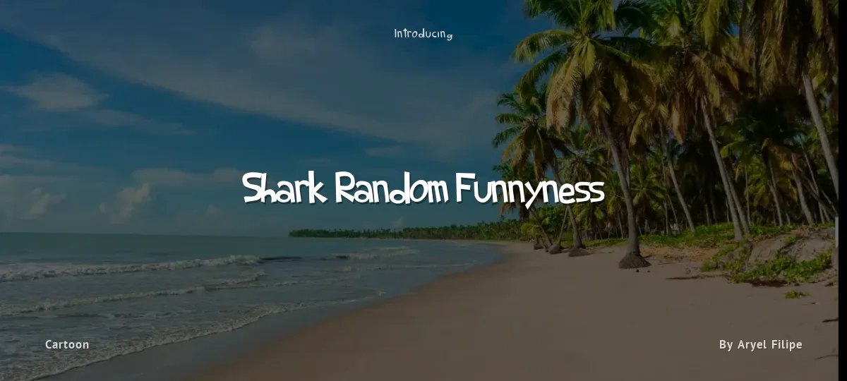 Shark Random Funnyness font preview