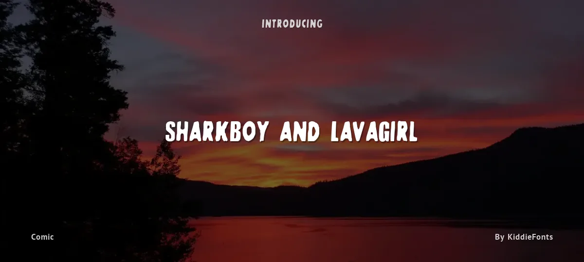 SharkBoy and LavaGirl font preview