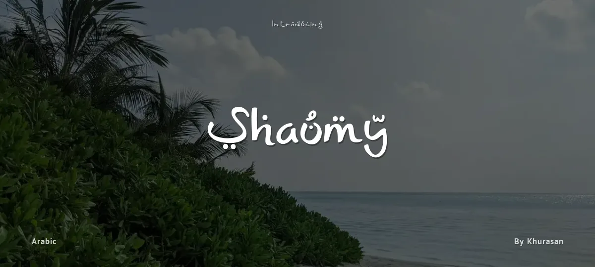Shaumy font preview