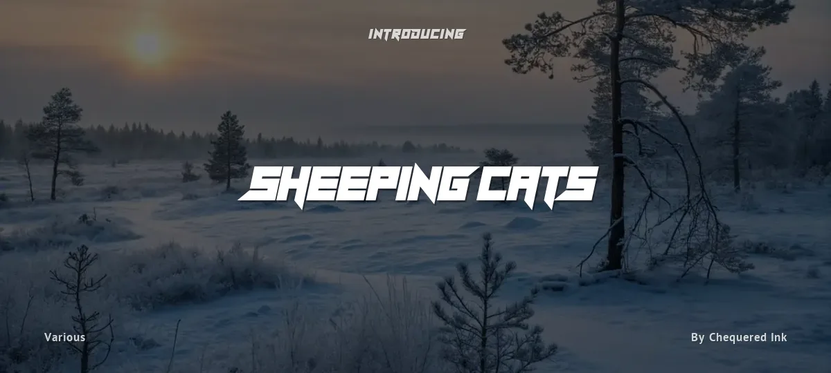 Sheeping Cats font preview