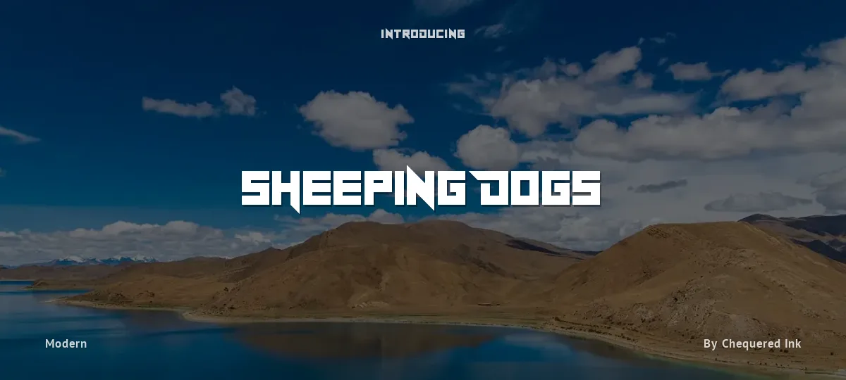 Sheeping Dogs font preview