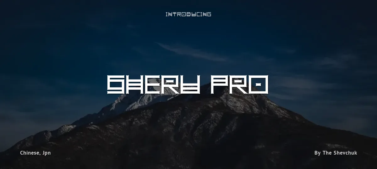 Sheru Pro font preview