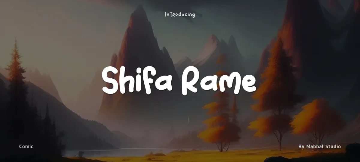 Shifa Rame font preview