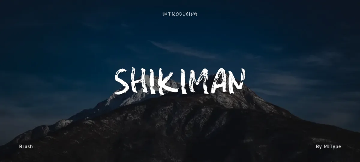 Shikiman font preview