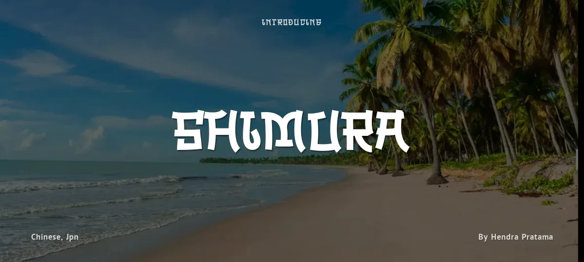 Shimura font preview