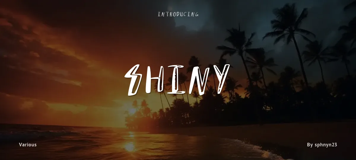 Shiny font preview
