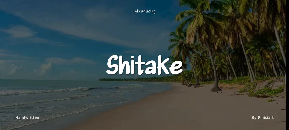 Shitake font preview