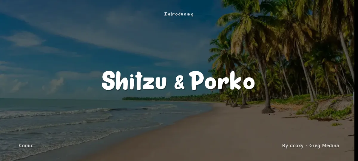 Shitzu & Porko font preview