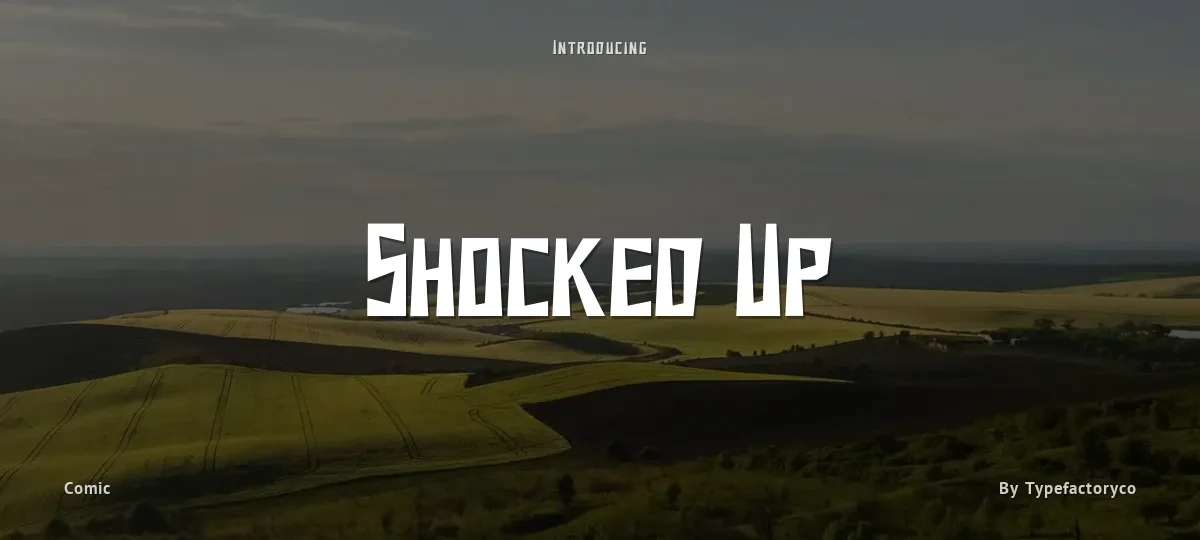 Shocked Up font preview
