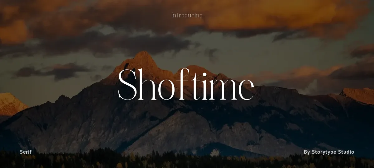 Shoftime font preview
