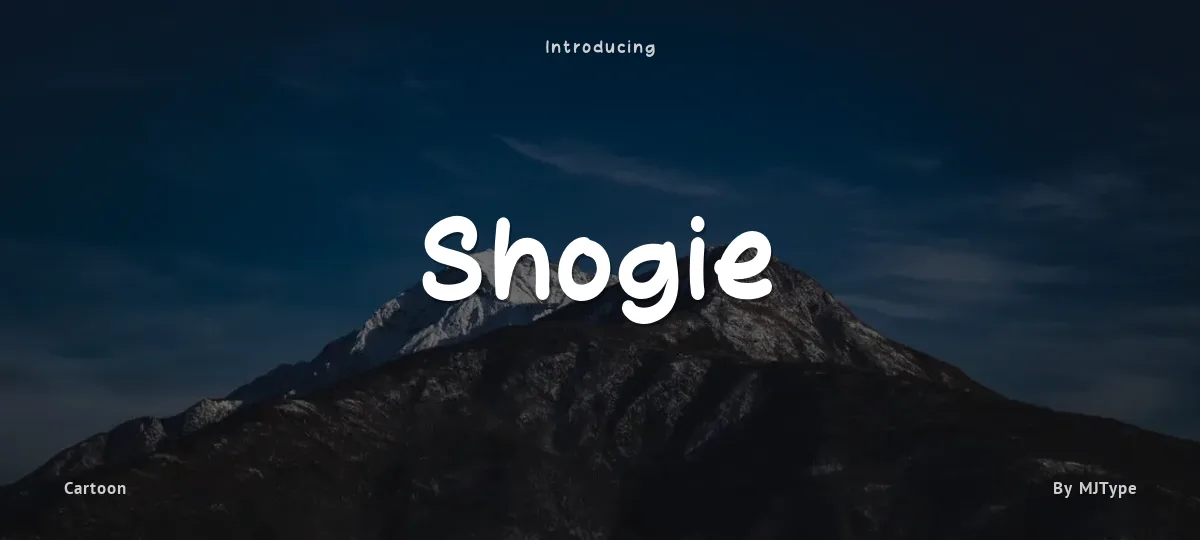 Shogie font preview