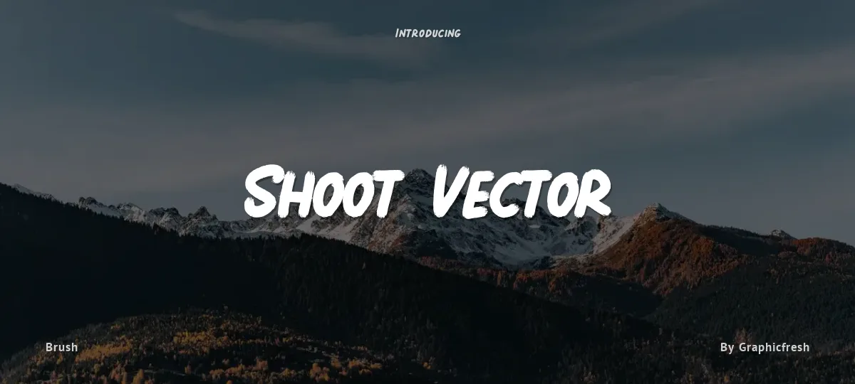 Shoot Vector font preview