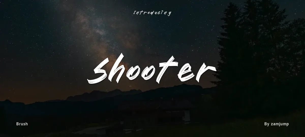 Shooter font preview