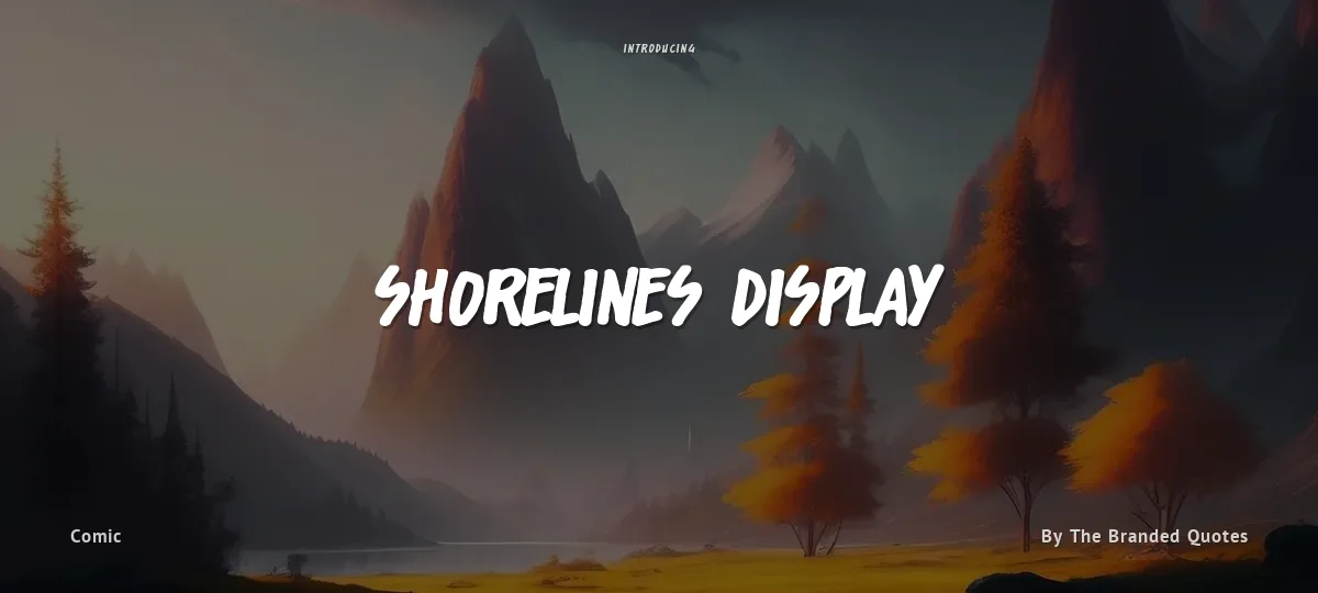 Shorelines Display font preview