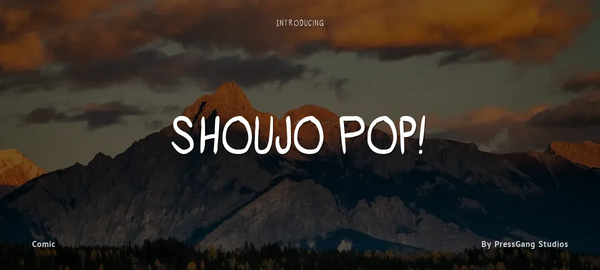 Shoujo Pop! font preview