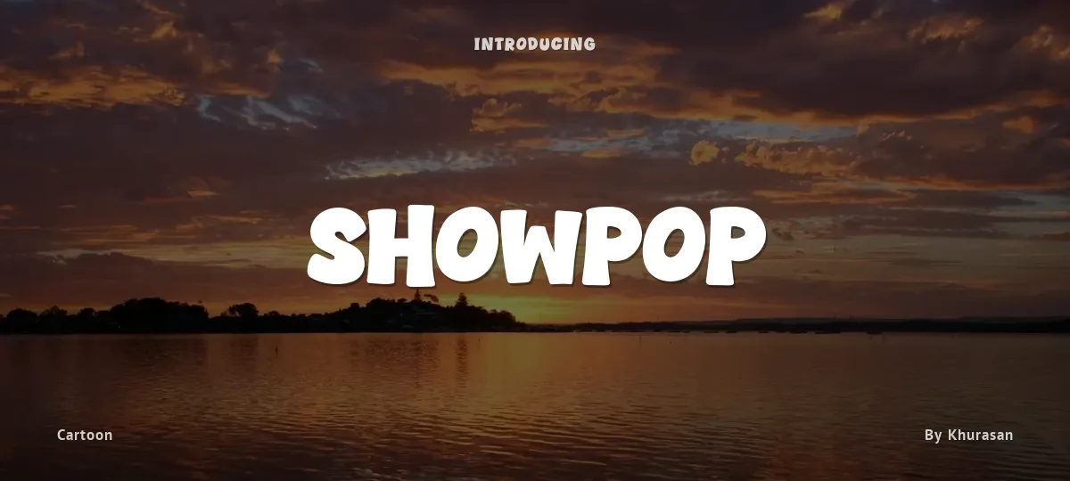 Showpop font preview