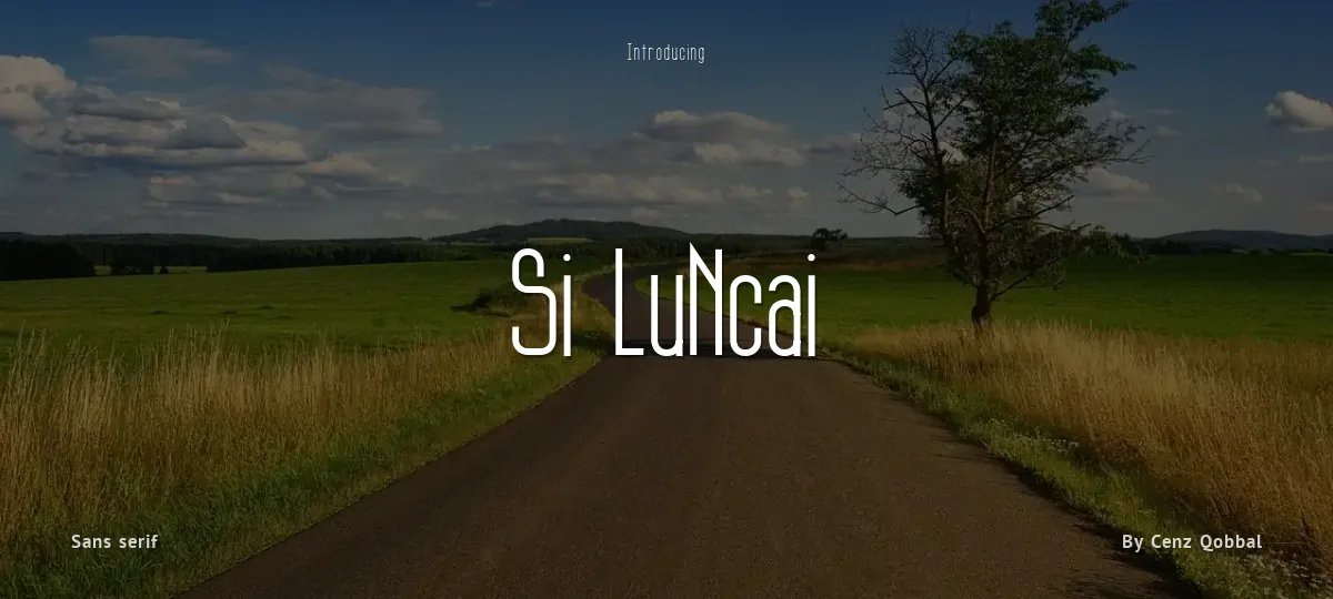 Si LuNcai font preview