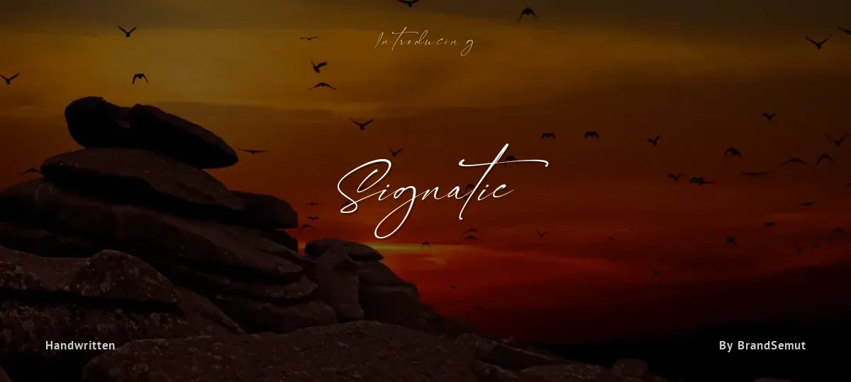 Signatie font preview