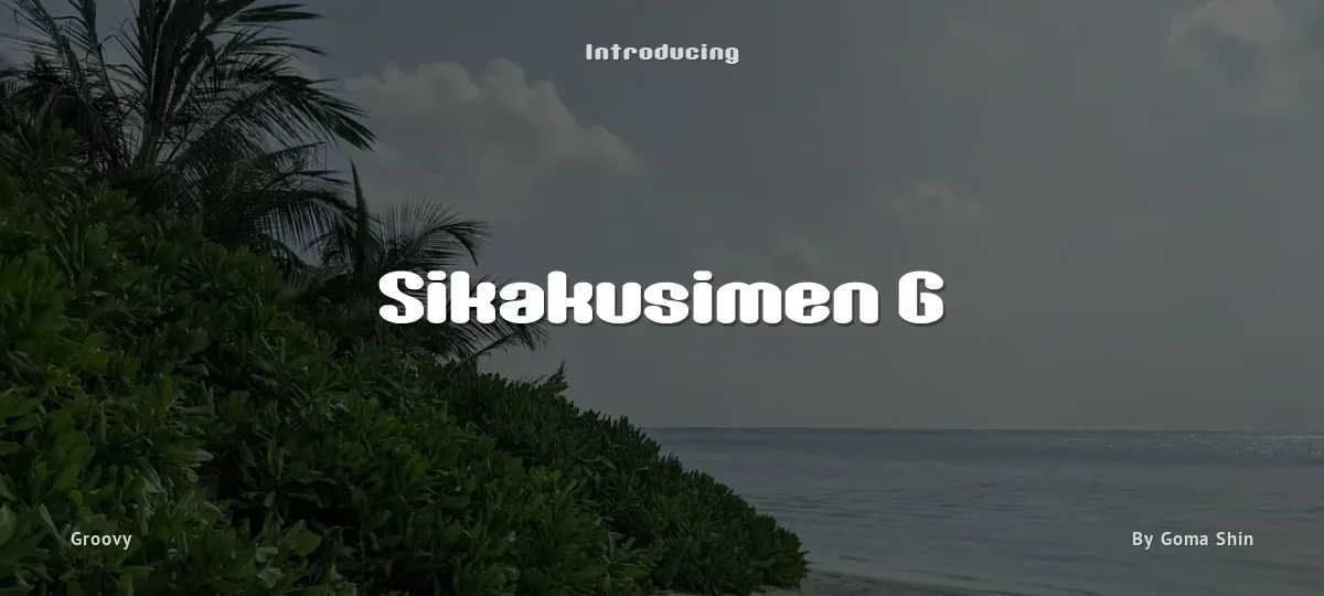 Sikakusimen G font preview