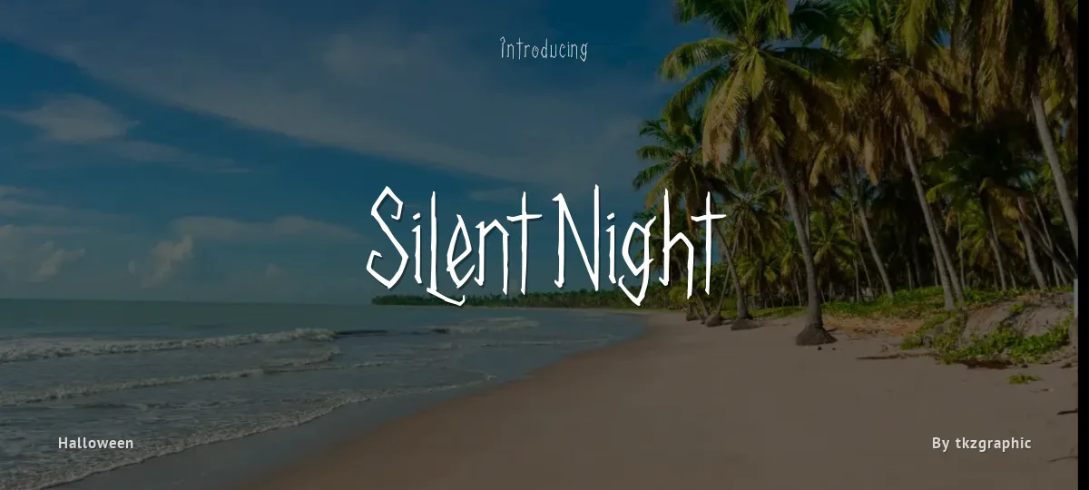 Silent Night font preview