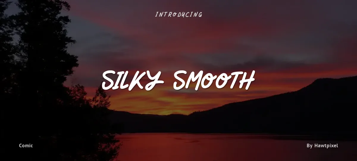 Silky Smooth font preview